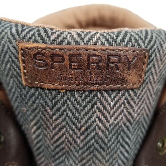 Sperry Topsider Women's Bayfish Brown Leather Ankle Boots Size 9 - Picture 6 of 10